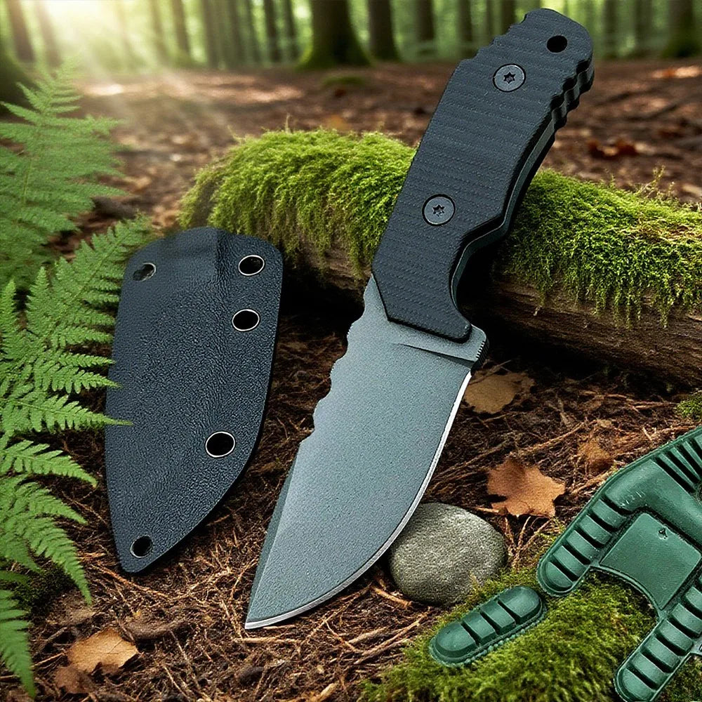 EDC Portable Outdoor Camping Straight Knife Tactical Hunter Knife High Hardness Multitools Wilderness Survival Utility Knife