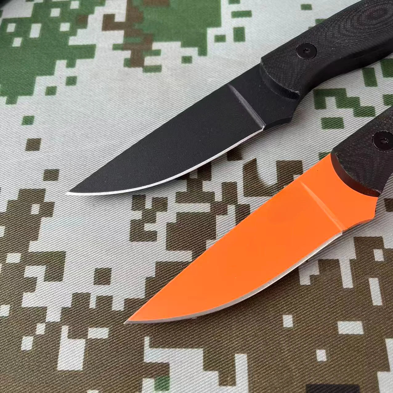 Outdoor Camping Hunting Multifunctional Fixed Knife with Sheath G10 Handle EDC Knife Wild Survival Adventure Rescue Utility Tool