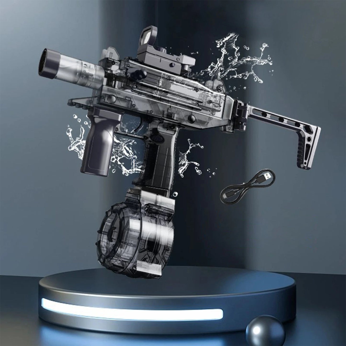 UZI elec. Water Gun Toy Swimming Pool Play Water Adult Shots Games Toy Outdoor Games High Pressure Water Gun Summer Toys for Kid