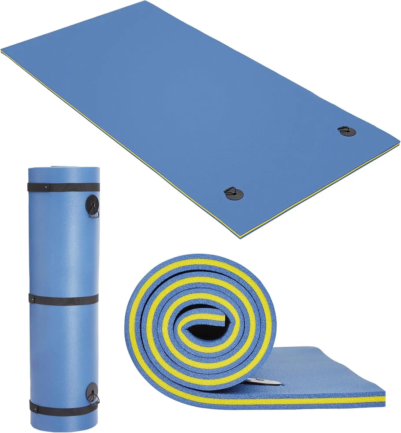 8/9/12 Ft Extra Large Floating Mat, Lily Pad Floating Mat for Lake & Pool, 3-Layer Tear-Resistant XPE Foam Floating Water Mat