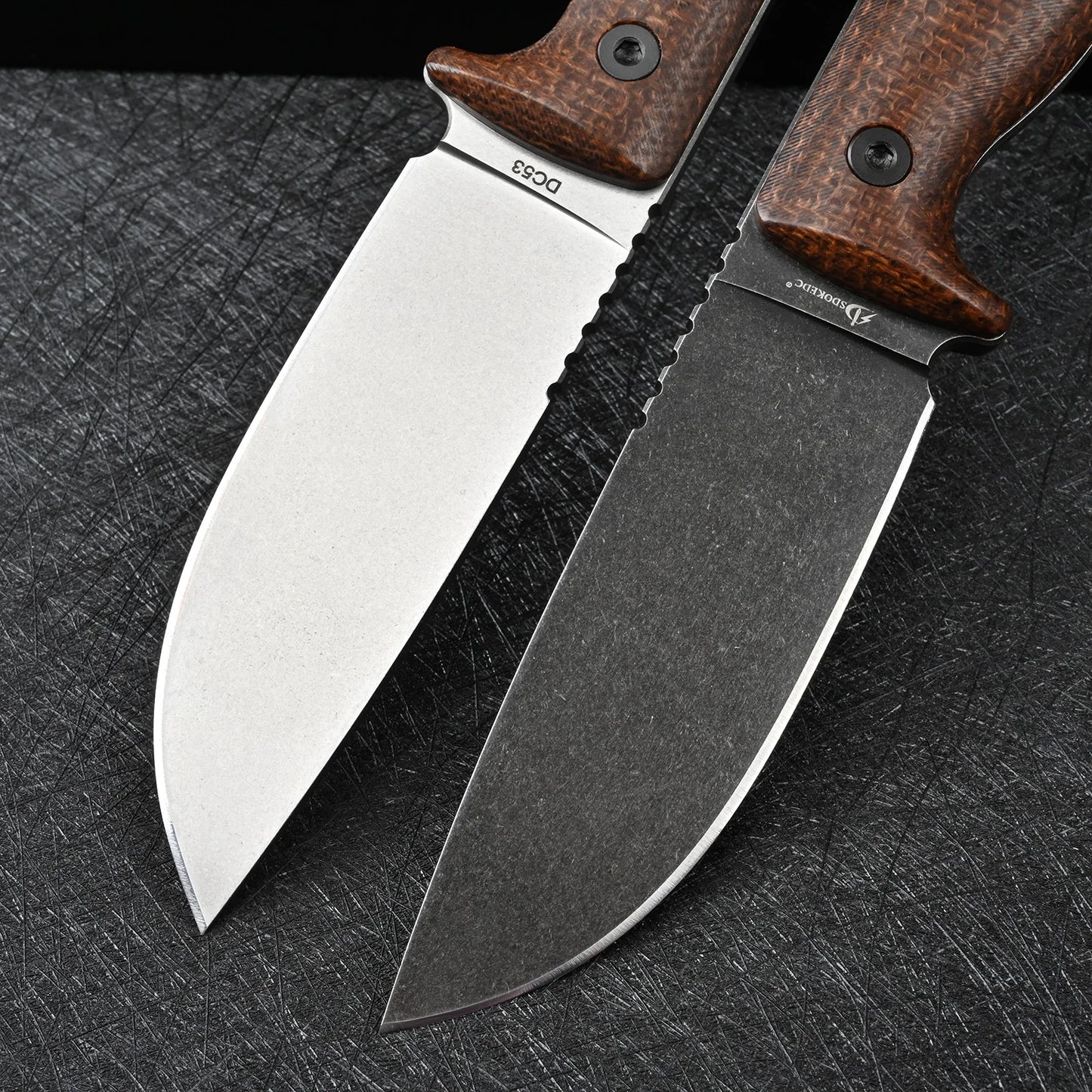 DC53 Steel Outdoor Camping Fixed Blade Knives Self Defense Survival Hunting Knife For Men