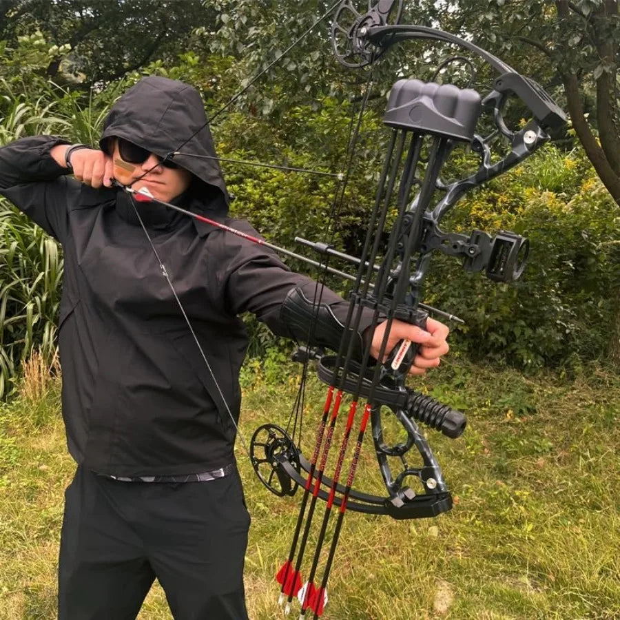 Compound Bow and Archery Sets Right Hand Adjustable Draw Weight Archery Compound Bows 3070 lbs Suitable for Youth Adul