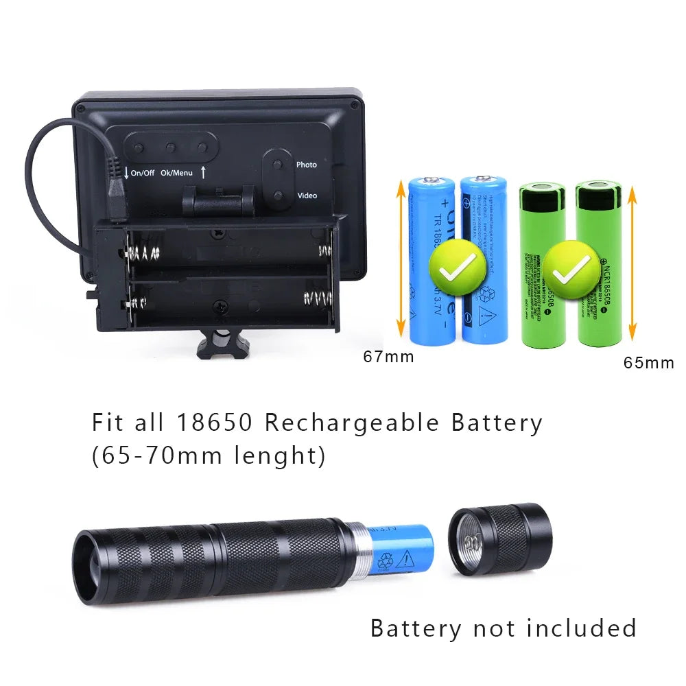 Megaorei 2 Infrared Night Vision Scope Camera Video Photo Recorder IR Hunting Rifle Scope Camera Night Vision Device