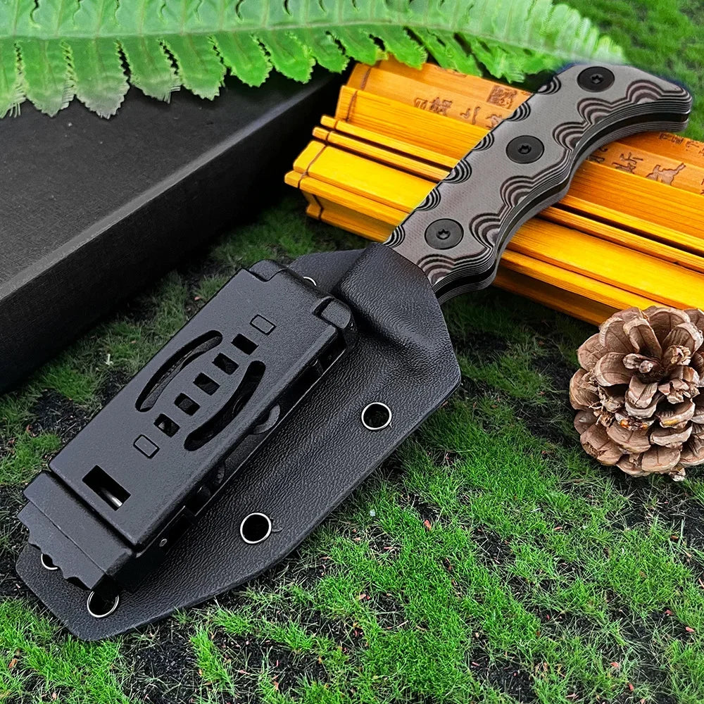 Multi-Functional EDC Knife Stainless Steel Portable Wilderness Adventure Survival Pocket Knife Outdoor Camping Hunting Knife