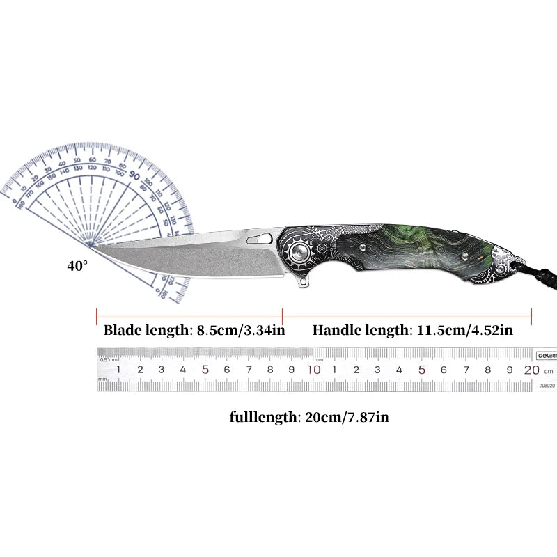 High Quality Handmade M390 Steel Folding Pocket Knife, EDC Men's Pocket Knife, Hiking Adventure Knife, Hunting Survival Knife