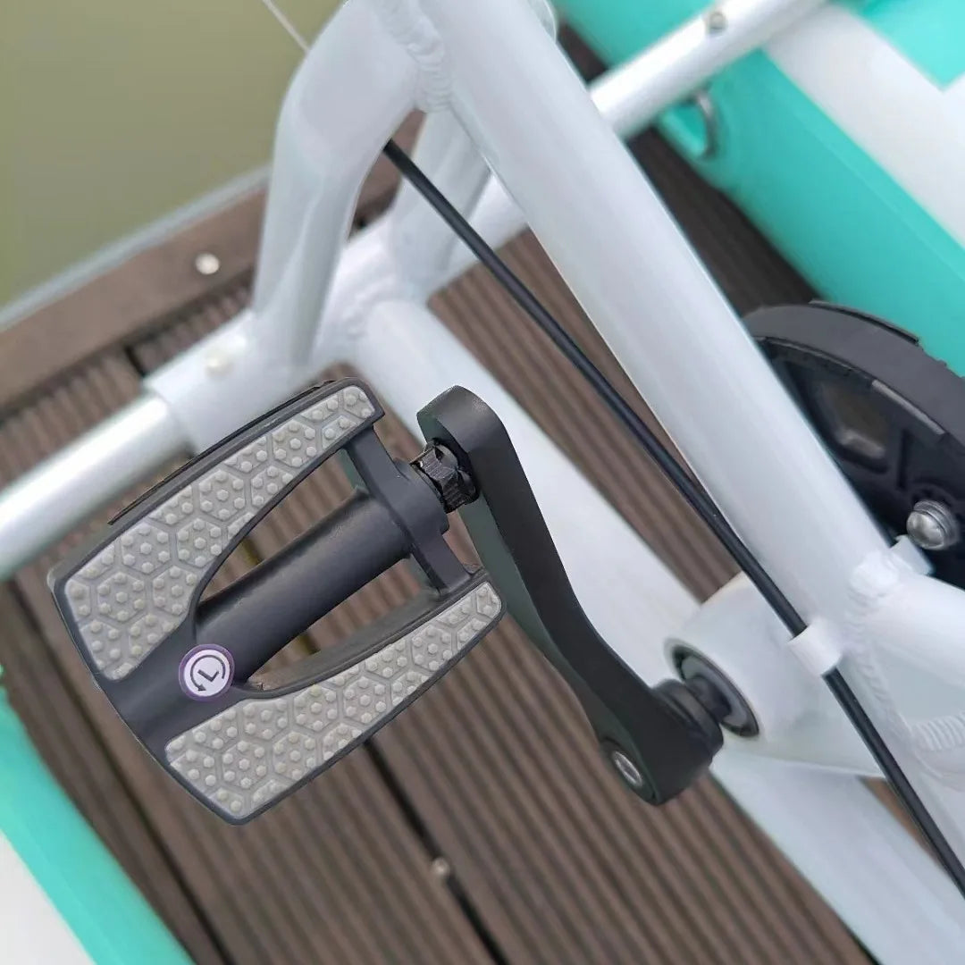 Single Children Water Bike Inflatable Pontoon Junior Water Bike Recreational Wading One Person Pedal Bicycle For Water Sports