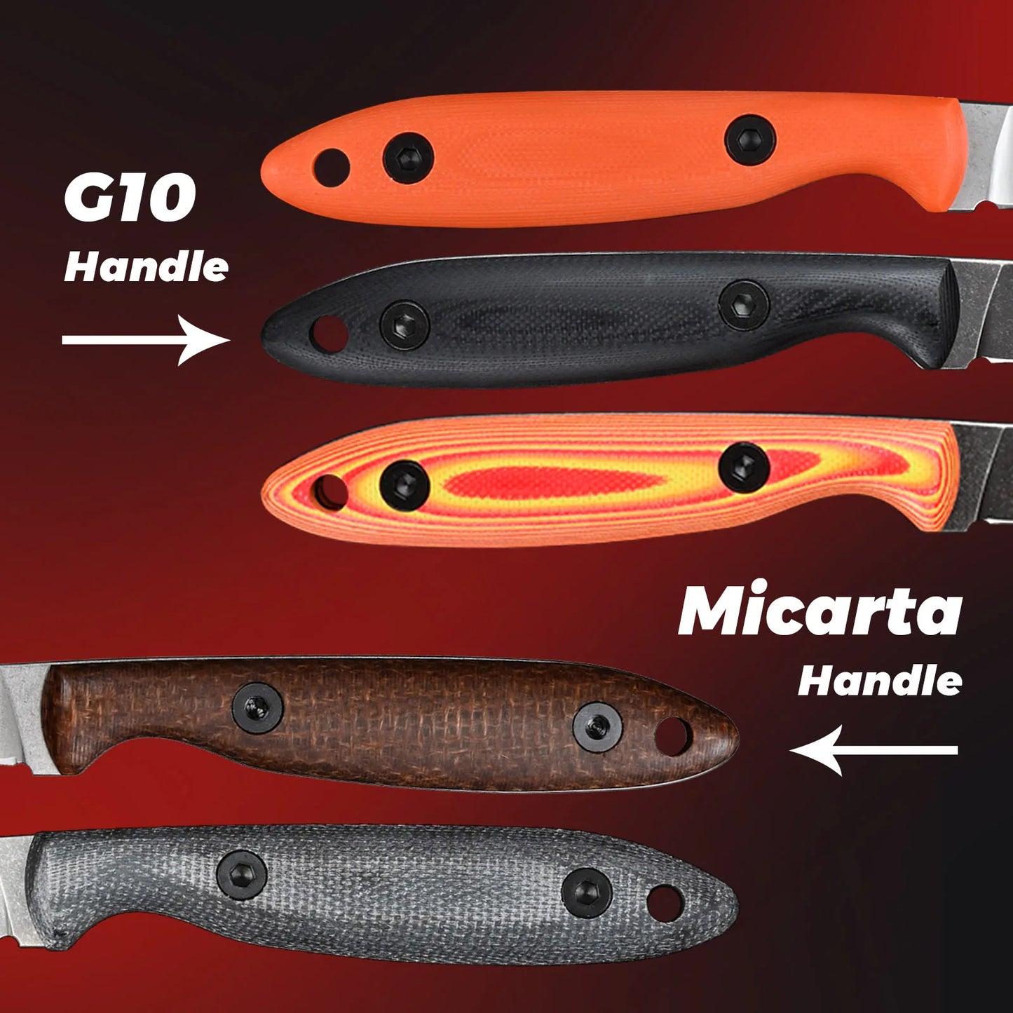 SDOKEDC Knives DC53 Steel Fixed Blade Knife Micarta Handle For Mens Gift EDC Outdoor Survival Camping Fishing