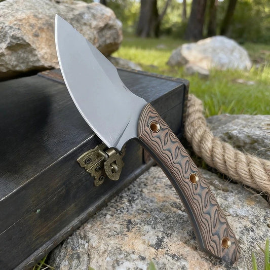 Tactical Durable Portable Wilderness Adventure Survival Pocket Knife Outdoor Camping Hunting Self Defense Utility Straight Knife