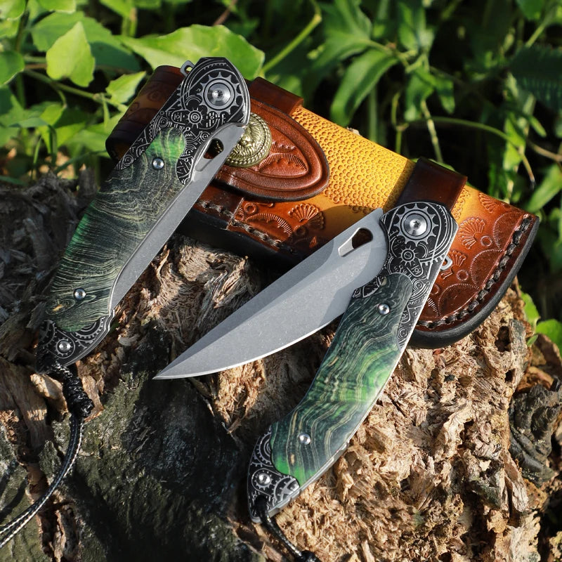 High Quality Handmade M390 Steel Folding Pocket Knife, EDC Men's Pocket Knife, Hiking Adventure Knife, Hunting Survival Knife