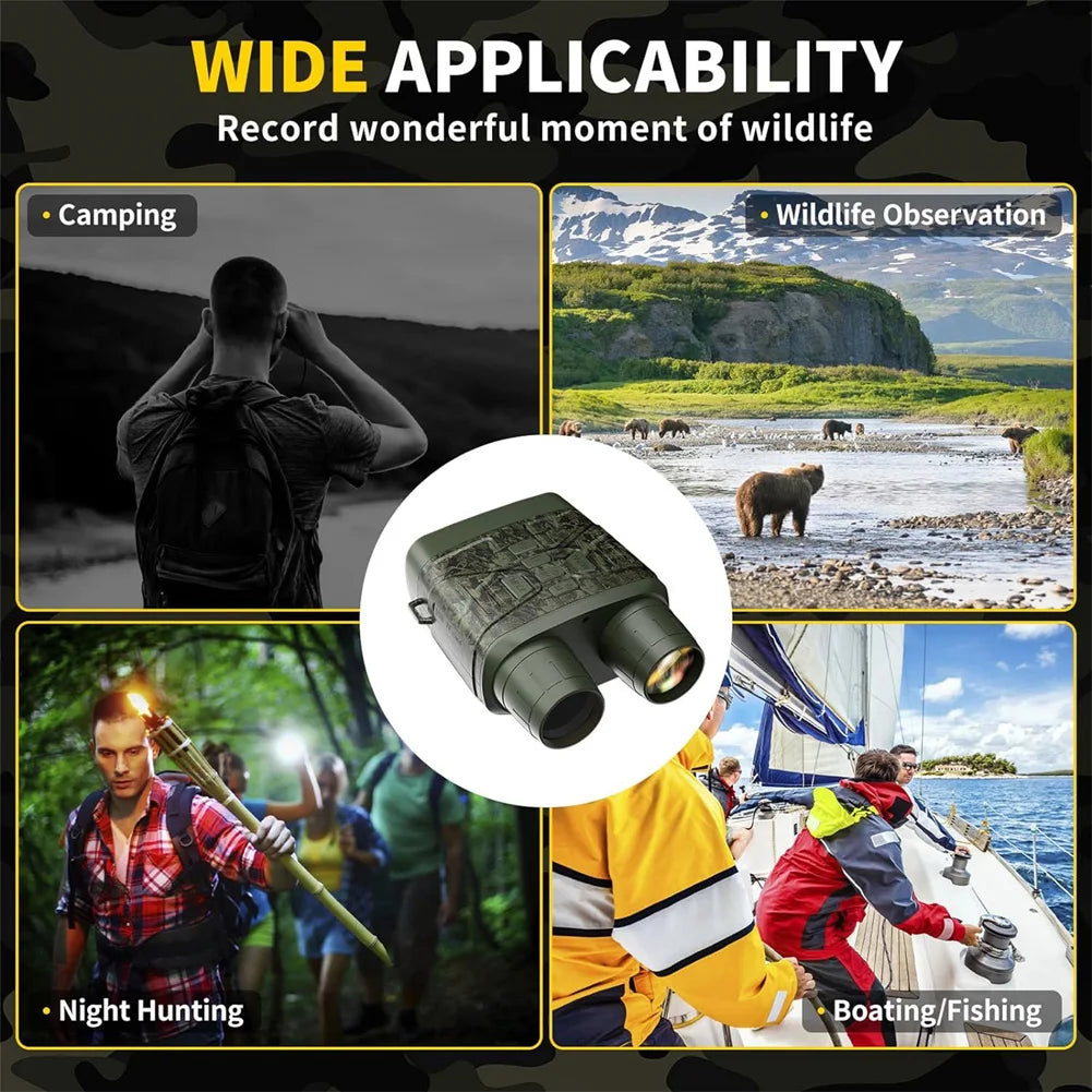 4K Night Vision Binoculars Device 5X Digital 800m Full Dark Infrared Telescope Goggles For Hunting Camping Video Record