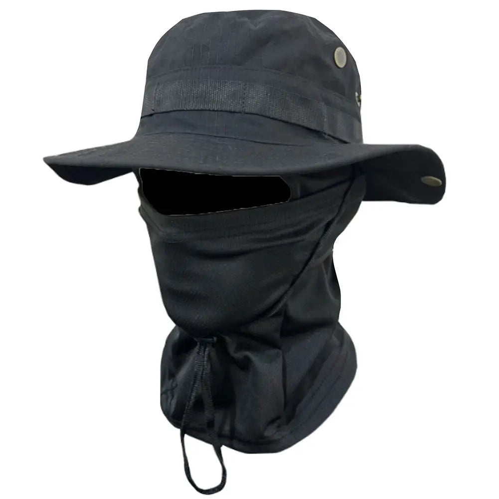 Boonie Hat Balaclava Full Face Mask Set Wide Brim Sun Hat Sun Protection Fishing Cap for Men Women Fishing Hiking Camping