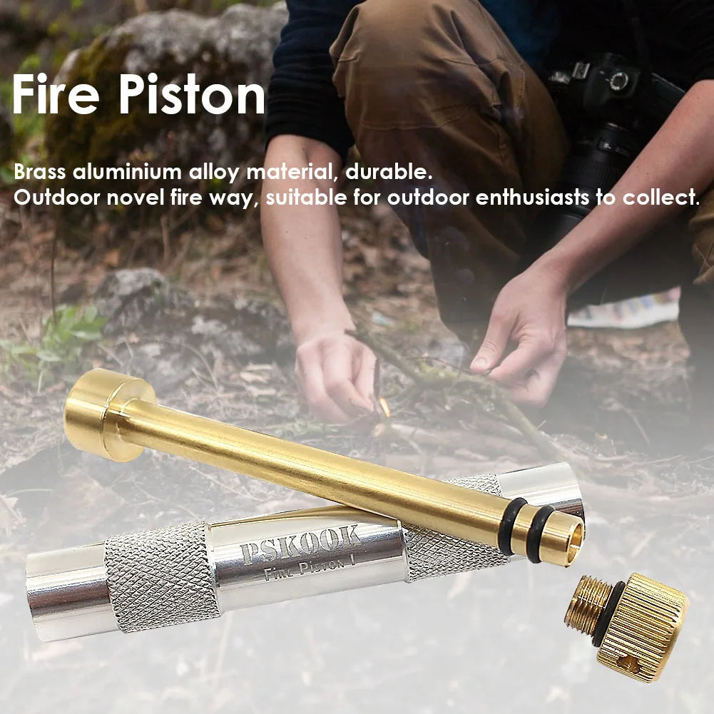 Brass Air Compression Fire Tube Portable Emergency Fire Pipes Useful Fire Picking Tubes Survival Tool Heating Gadgets