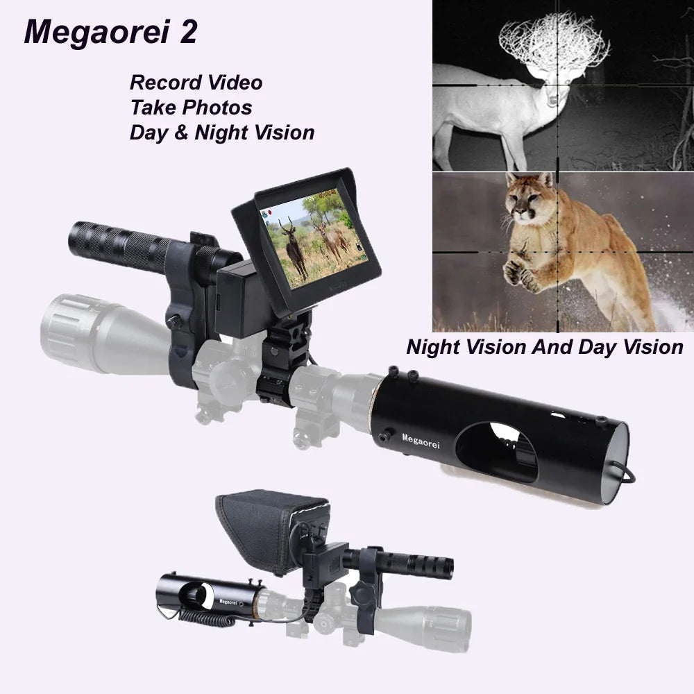 Megaorei 2 Infrared Night Vision Scope Camera Video Photo Recorder IR Hunting Rifle Scope Camera Night Vision Device