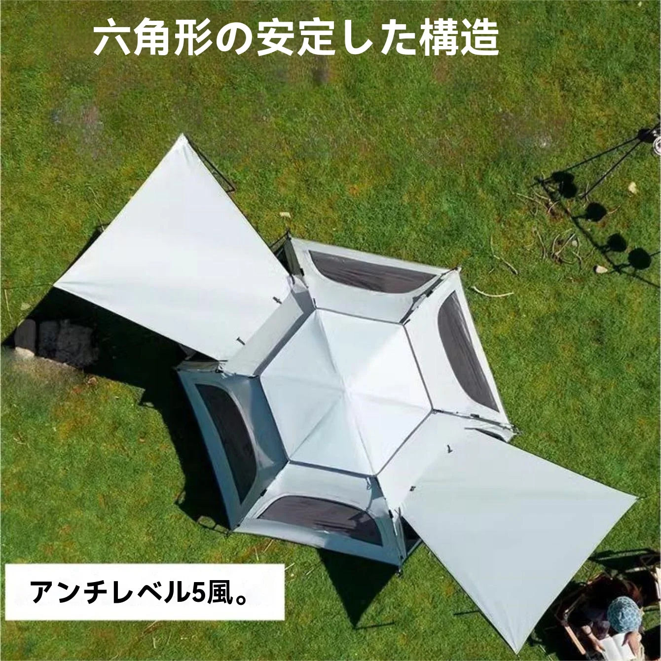 Pop up tents for camping waterproof Portable Windproof tents for 4 person family tent with Skylight and 2 Doors with Poles