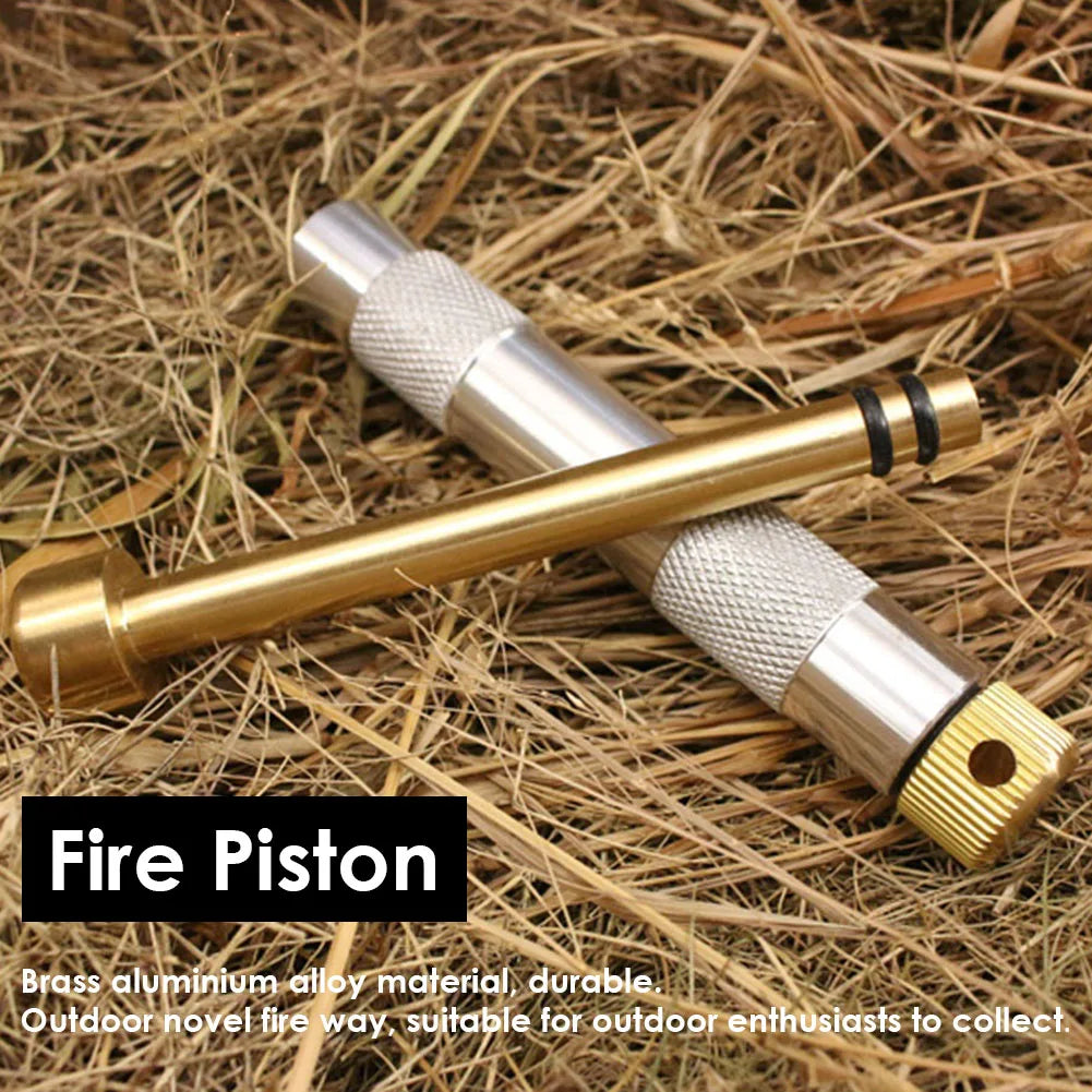 Brass Air Compression Fire Tube Portable Emergency Fire Pipes Useful Fire Picking Tubes Survival Tool Heating Gadgets