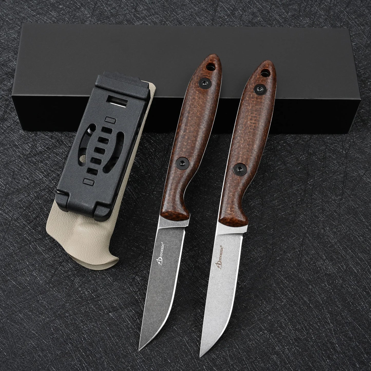 SDOKEDC Knives DC53 Steel Fixed Blade Knife Micarta Handle For Mens Gift EDC Outdoor Survival Camping Fishing