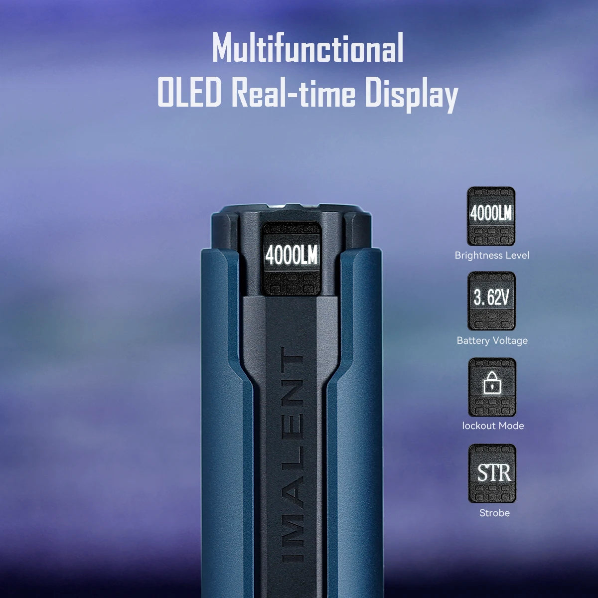 IMALENT LD70 Mini Rechargeable Flashlight Portable Torch 4000LM Outdoor Waterproof Camping Survive Searchlight Lantern Spotlight