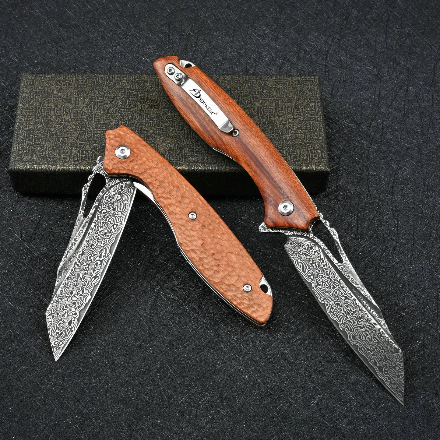 SDOKEDC Knives VG10 Damascus Flipper Pocket Folding Knife Tactical Military Outdoor Camping Survival Hunting EDC Self Defense