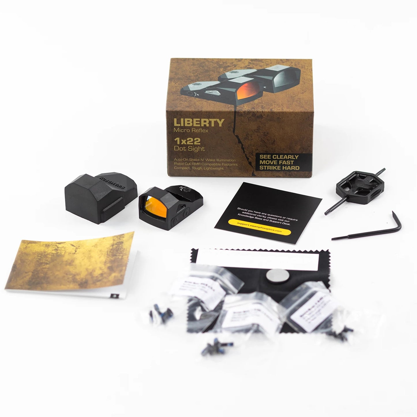 Liberty Tactical Dot Sight 1x27 3MOA Green Dot/Red dot For Handguns Hunting Parallax