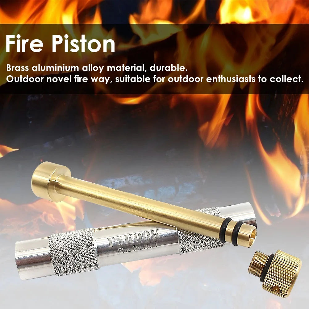 Brass Air Compression Fire Tube Portable Emergency Fire Pipes Useful Fire Picking Tubes Survival Tool Heating Gadgets