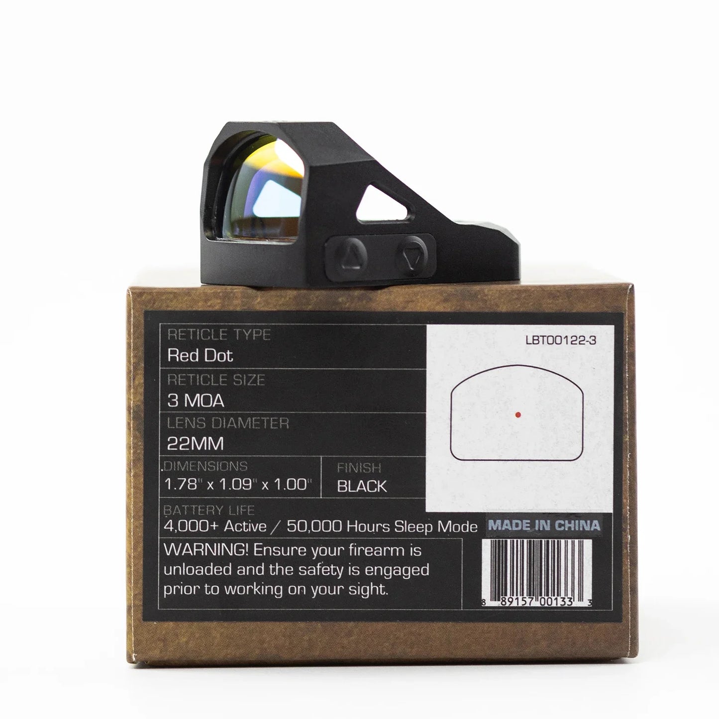 Liberty 1x22 Tactical Justice 1x27 3MOA Green/Red Dot Sight Pistol Cut Military for Handguns Hunting Parallax-Free Riflescope