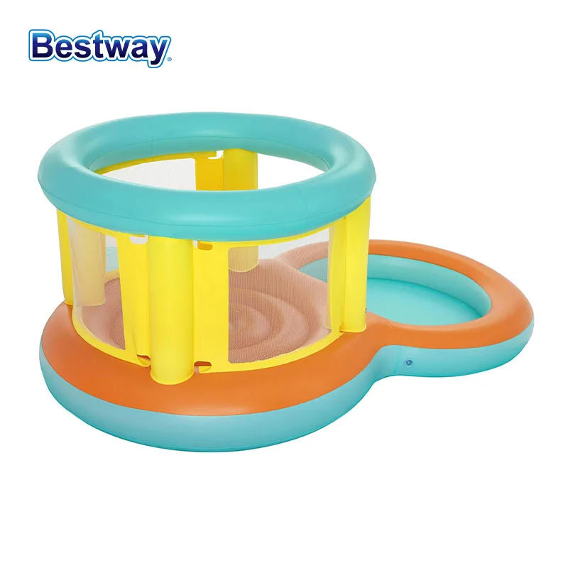 Bestway 52385 Inflatable Bouncer and Play Pool, Water Slide Park Bouncer with Jump and Splash Pool for Outdoor Backyards