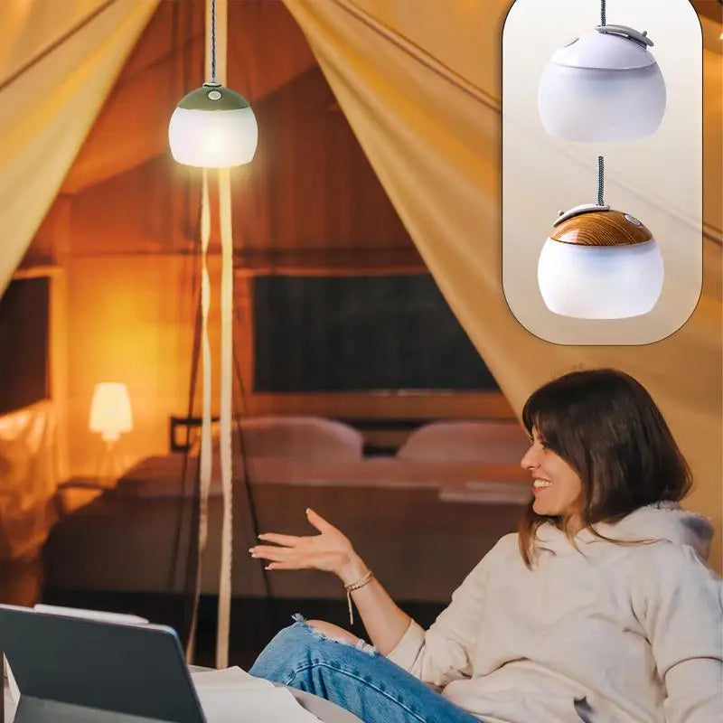 Rechargeable Soft Light camping Lantern 4 Modes Adjustable Portable LED Tent Lantern Outdoor hiking emergency waterproof light