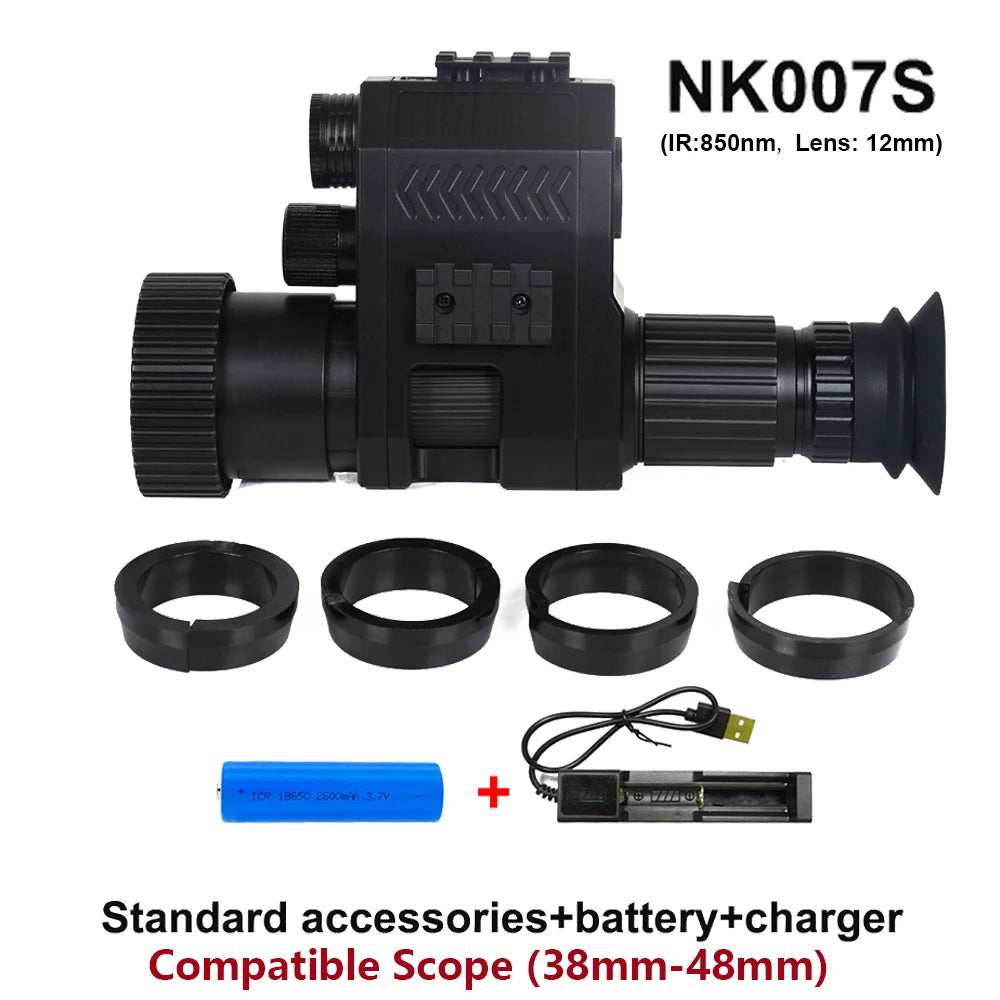 Tactical FAST Helmet NVG Night Vision Device, Hunting Riflescope IR Night Vision, Outdoor CS Shooting Training Sight Digital Cam