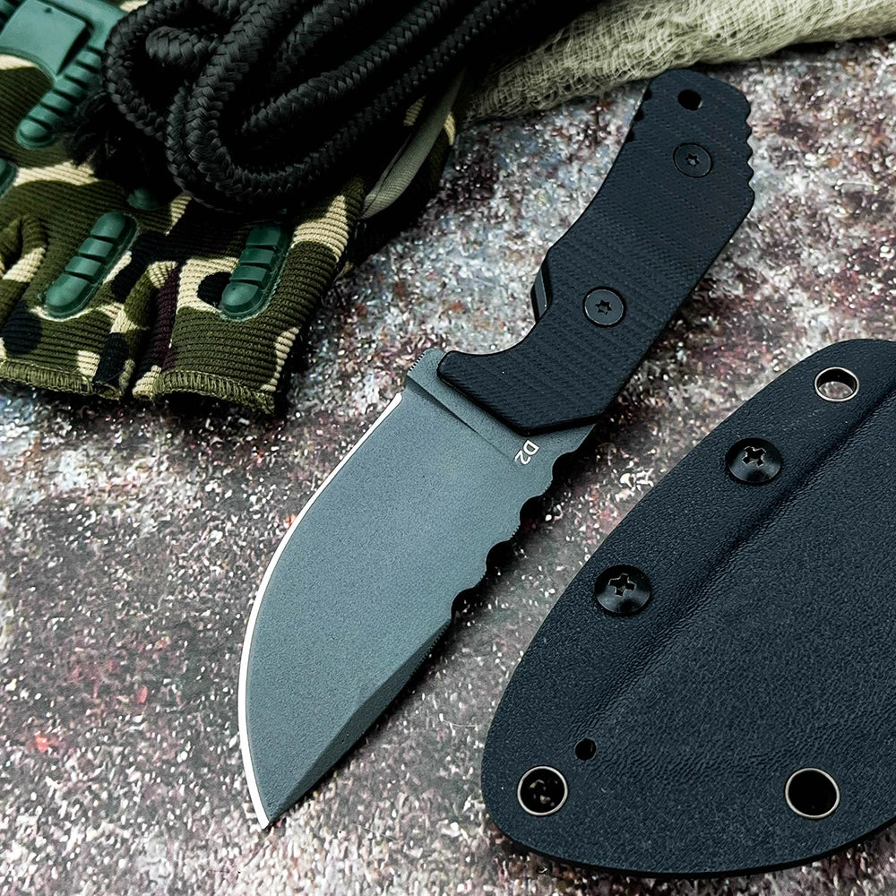 EDC Portable Outdoor Camping Straight Knife Tactical Hunter Knife High Hardness Multitools Wilderness Survival Utility Knife