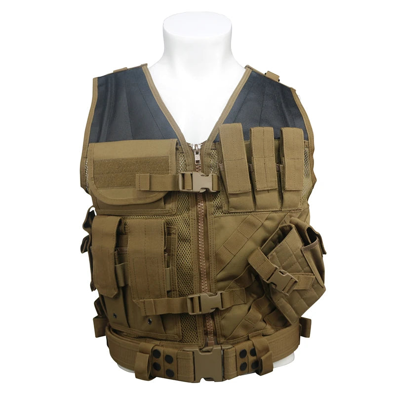 Military Tactical Vest Quick Removal Army Vests Airsoft Paintball Outdoor CS Hunting Body Armor Plate Carrier Protective Coat