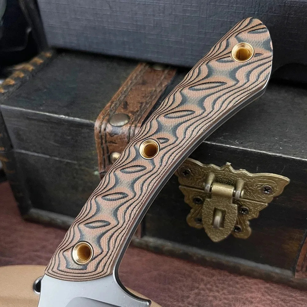 Tactical Durable Portable Wilderness Adventure Survival Pocket Knife Outdoor Camping Hunting Self Defense Utility Straight Knife