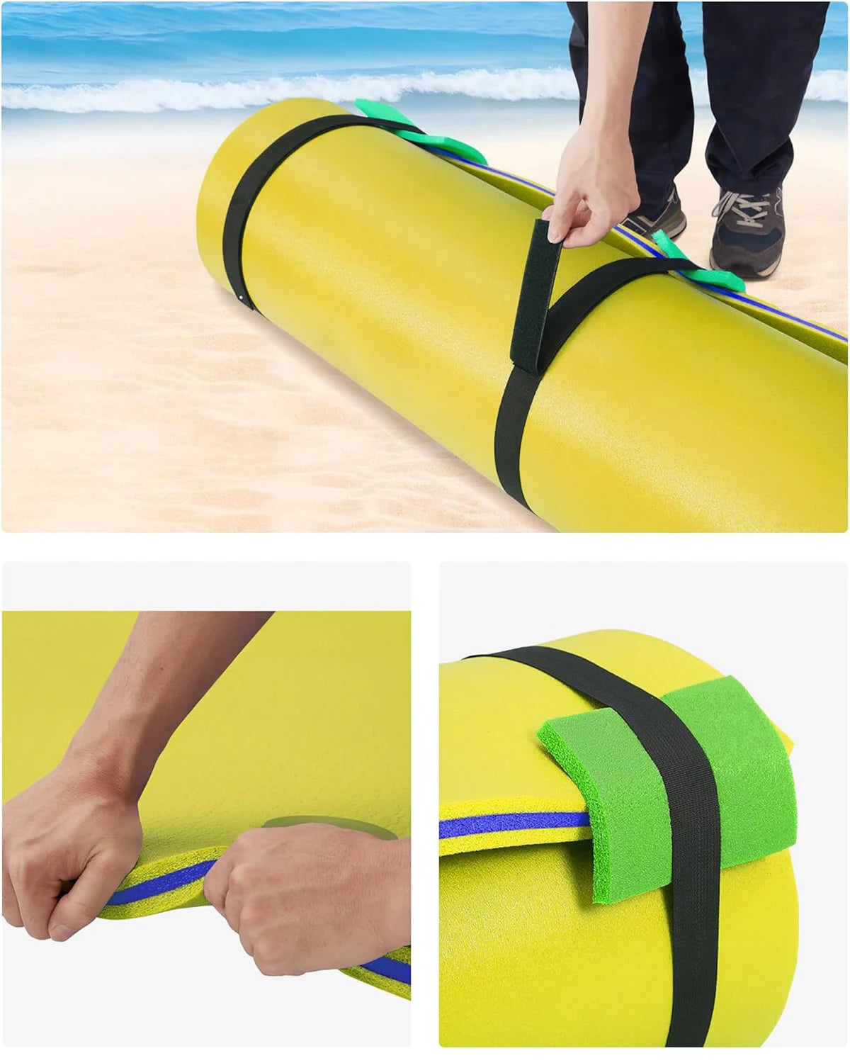 8/9/12 Ft Extra Large Floating Mat, Lily Pad Floating Mat for Lake & Pool, 3-Layer Tear-Resistant XPE Foam Floating Water Mat