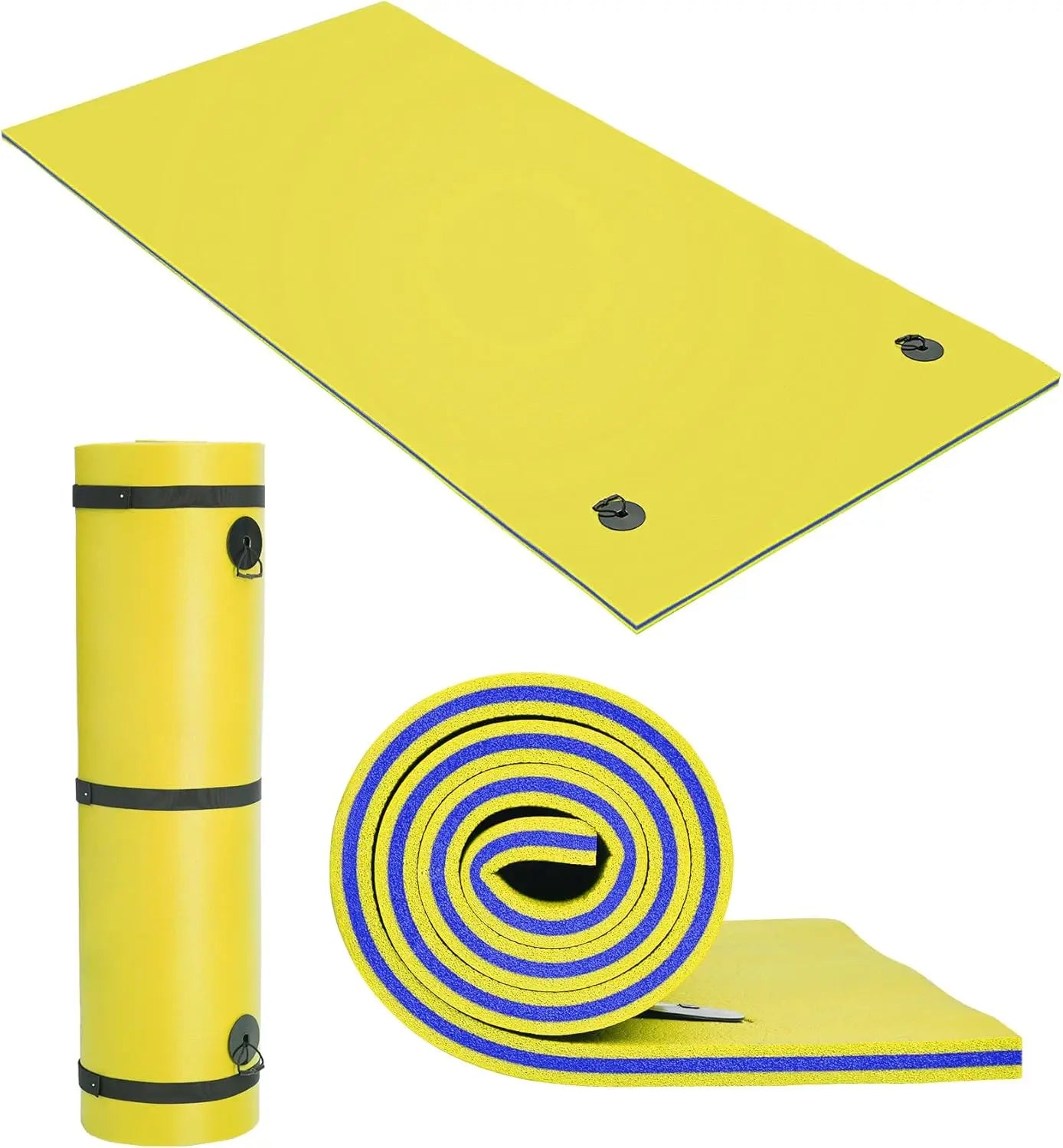 8/9/12 Ft Extra Large Floating Mat, Lily Pad Floating Mat for Lake & Pool, 3-Layer Tear-Resistant XPE Foam Floating Water Mat