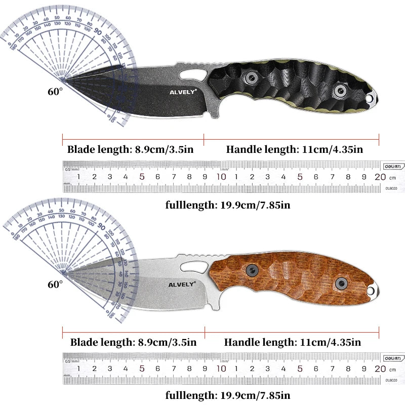 Outdoor Tactical Knife, DC53 Steel Fixed Blade, Men's EDC Knife, Outdoor Camping & Exploration, Fishing & Hunting Knife