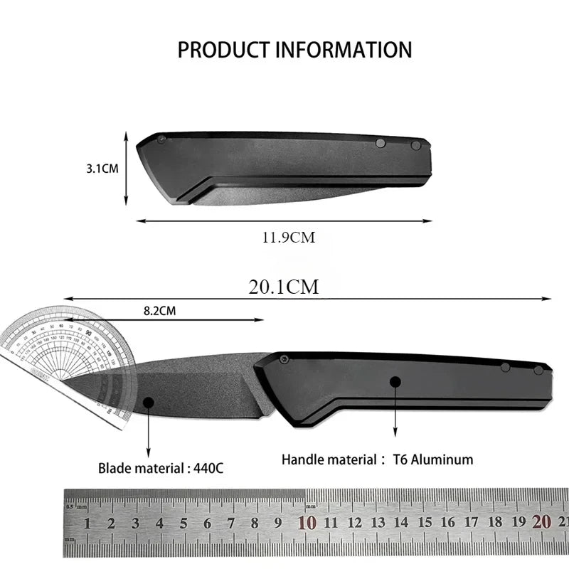 BK 838 Folding Pocket Knife 440C Blade T6 Aluminum Handle Portable EDC Tactical Self-defense Survival Camping Knives Gifts Tools