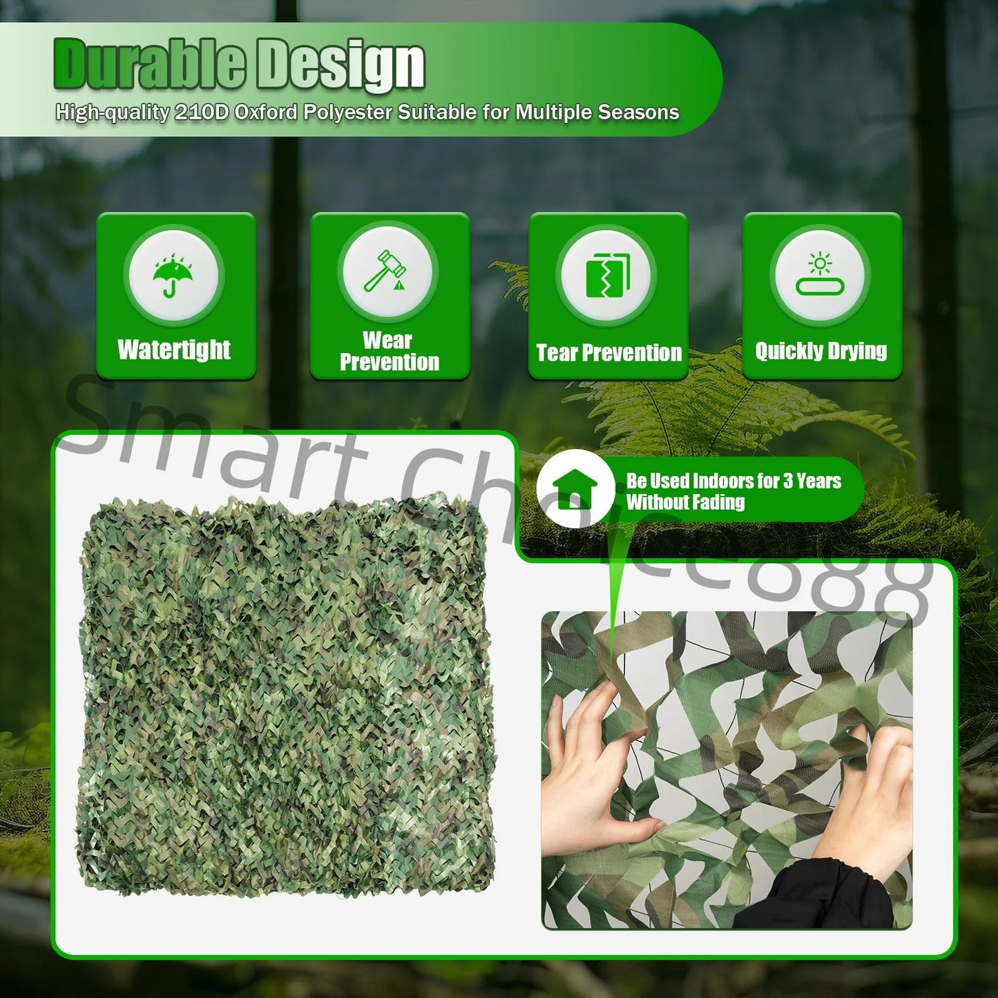 8×8m Camouflage Netting Outdoor Camping Sunshade Mesh Camo Net Sun Shelter Hunting Garden Gazebo Net Car Awning