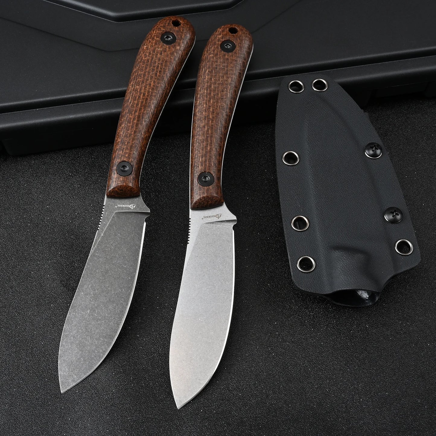 SDOKEDC Knives DC53 Steel Fixed Blade Knife Micarta Handle With Kydex Sheath For Men EDC Outdoor Camping Survival