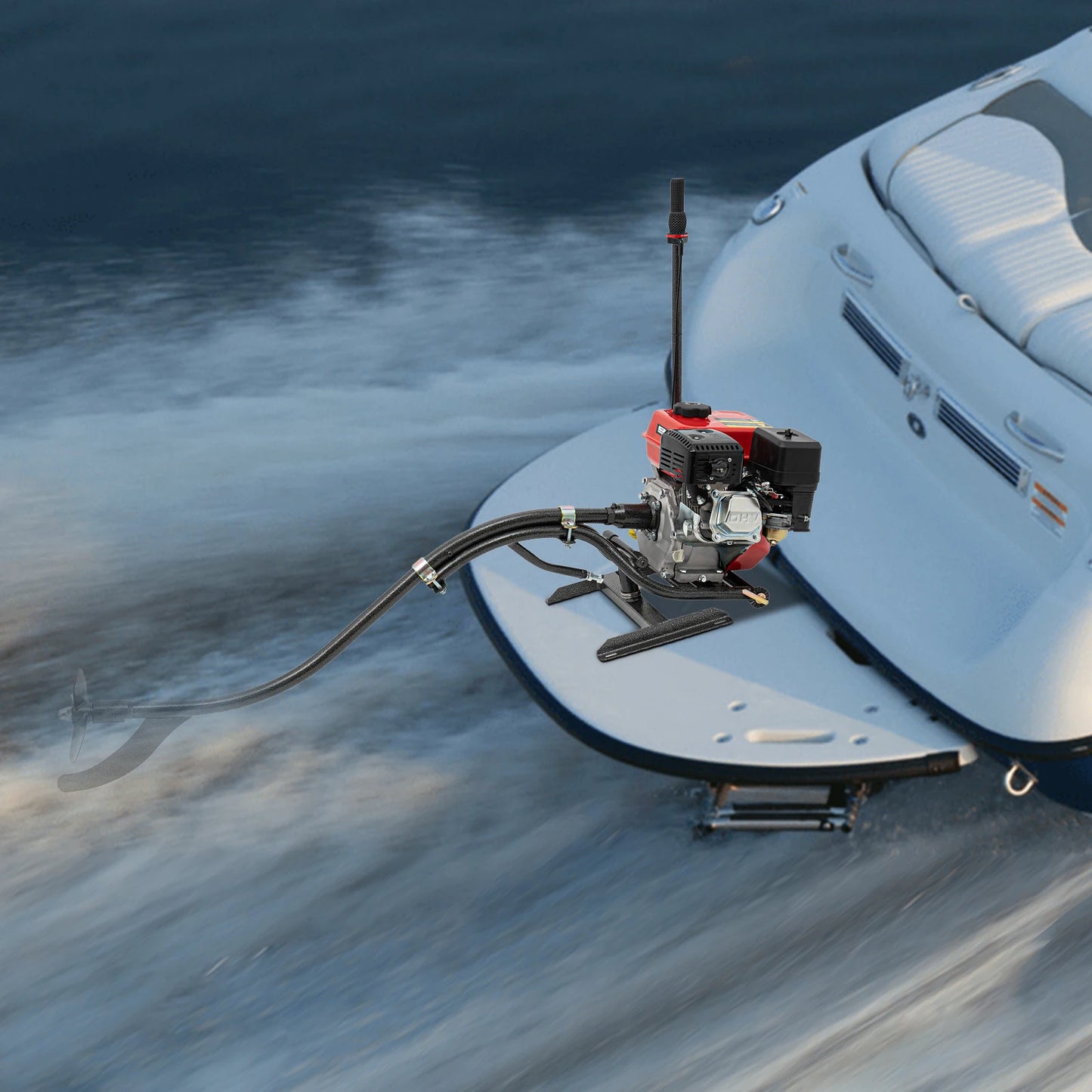 7.5hp 212cc 4stroke Outboard Motor Heavy Duty Inflatable Fishing  Boat Engine Motor For Stern 9.84-19.69 Feet In Length Dinghies