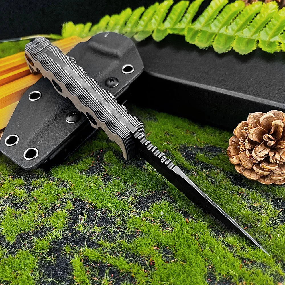 Multi-Functional EDC Knife Stainless Steel Portable Wilderness Adventure Survival Pocket Knife Outdoor Camping Hunting Knife