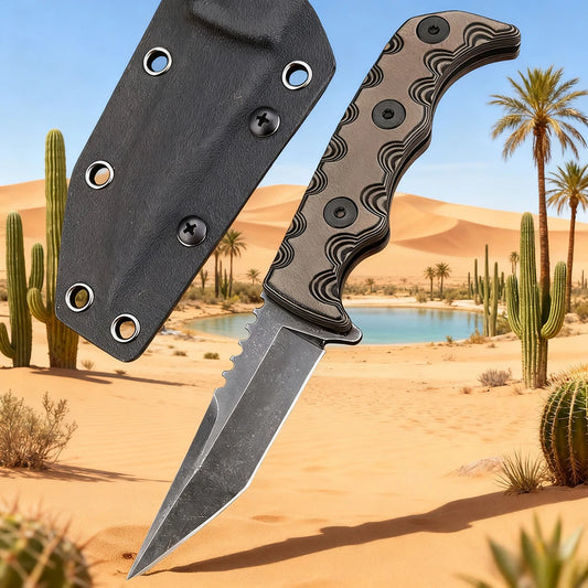 Multi-Functional EDC Knife Stainless Steel Portable Wilderness Adventure Survival Pocket Knife Outdoor Camping Hunting Knife