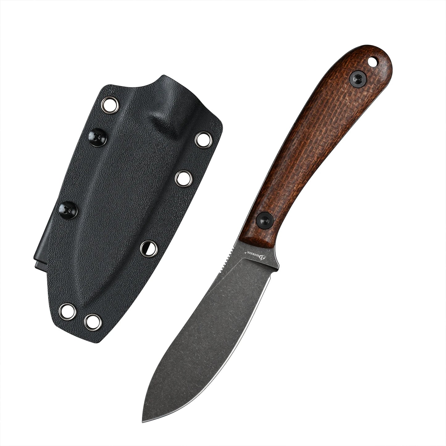 SDOKEDC Knives DC53 Steel Fixed Blade Knife Micarta Handle With Kydex Sheath For Men EDC Outdoor Camping Survival